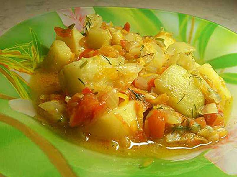 картофельное овощное рагу с кабачками и овощами. п/о, видео