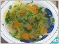 суп на овощном бульоне