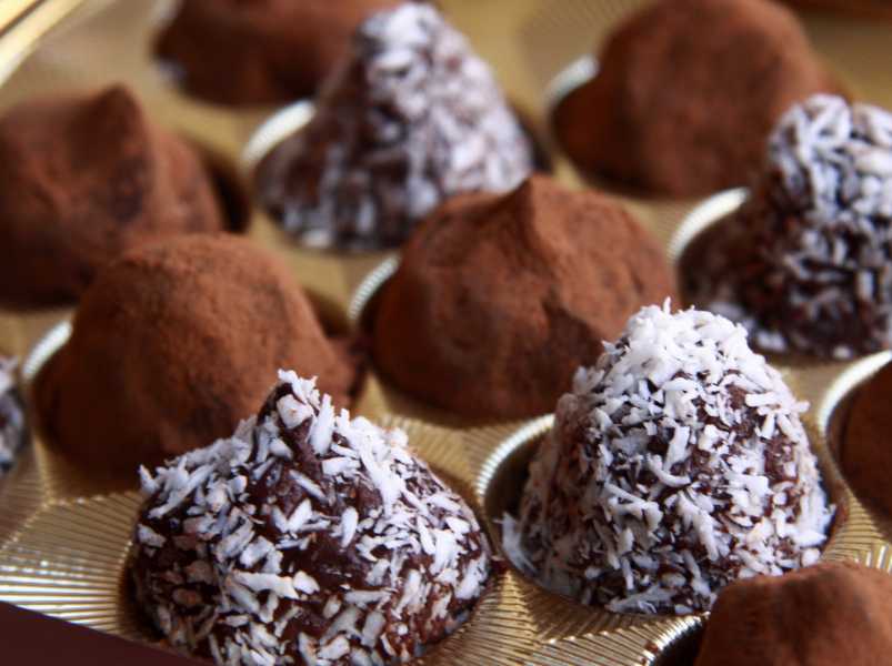 шоколадные конфеты своими руками «Черный трюфель».