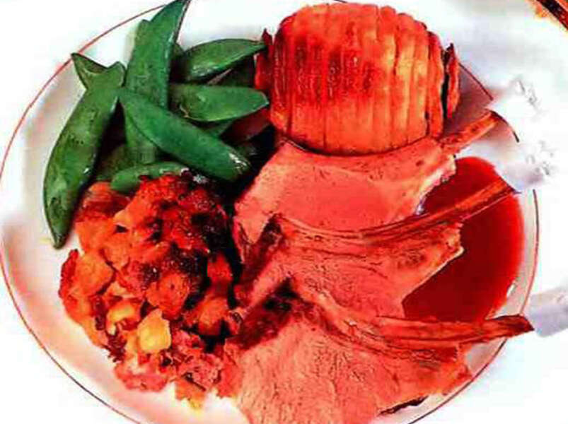 баранина, отбивные на косточке.