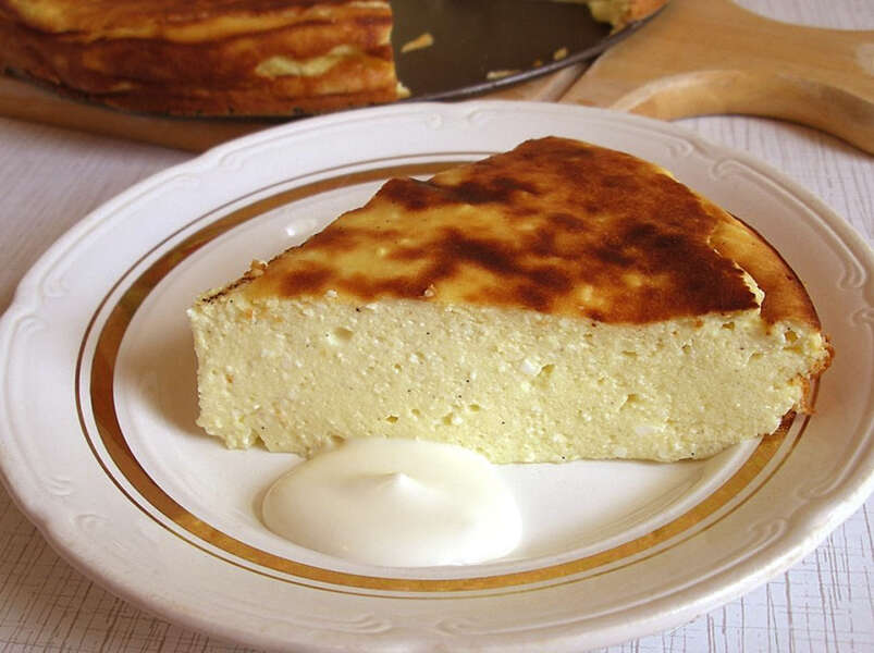 творожная запеканка, со сметаной за 5 минут, п/о, видео.