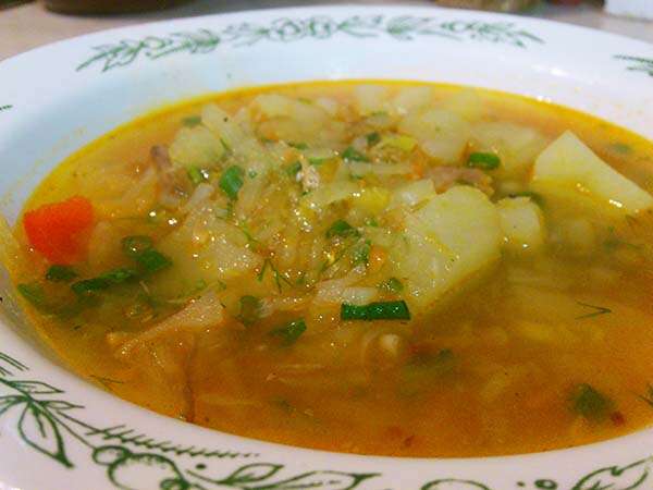 щи домашние с томатной пастой. п/о.