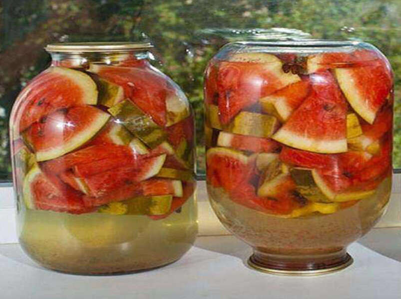 арбуз,  консервированный на зиму. п/о.