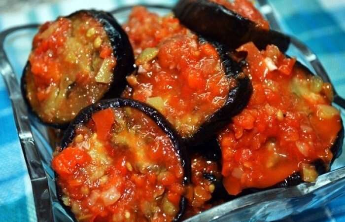 баклажаны на зиму в аджике.