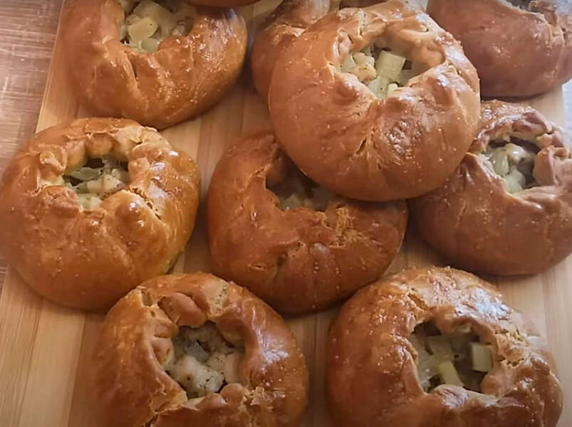 Курник, на кефире, с курицей и картошкой. п/о. фото.