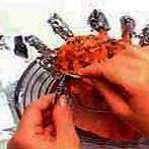 кости обертываем фольгой