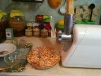 первоночальные продукты для закуски красная икра пропускаем через мясорубку