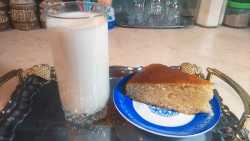 подаем манник с молоком