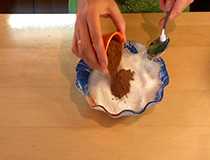 добавляем какао порошок