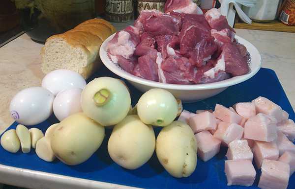 первоначальный состав продуктов