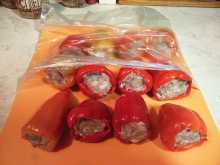 укладываем полуфабрикат в пакет