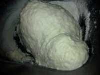 замес теста для лепёшки воздушной