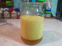 в 700 мл банка пены от абрикосового варенья