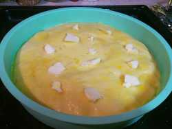 сливочное масло кусочками для сахарного пирога