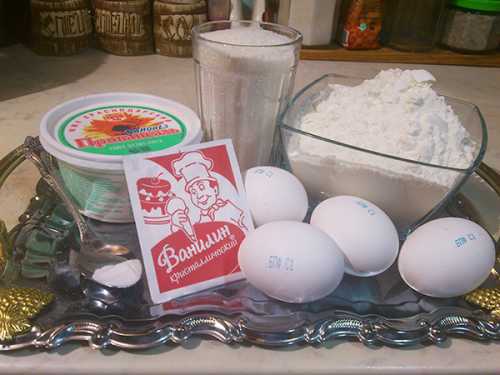 первоначальный состав продуктов для кексов с майонезом