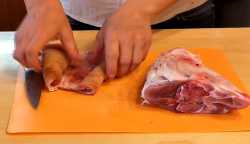 шкуру убираем в морозилку