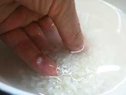 промываем рис