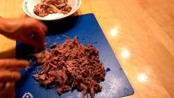 разбираем мясо на волокна