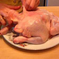 сушим курицу от воды