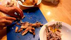 разбираем мясо на волокна