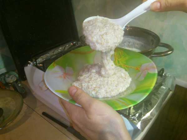 вязкая молочная пшеничная каша