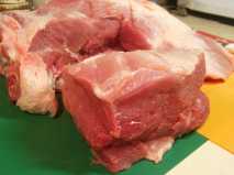 отрезаем от лопатки мясо