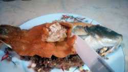 снимаю майонез с рыбы