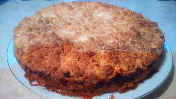 творожный пирог готов