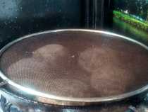 накрываем сковородку рассекателем