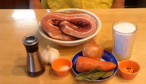 состав рулета из брюшины