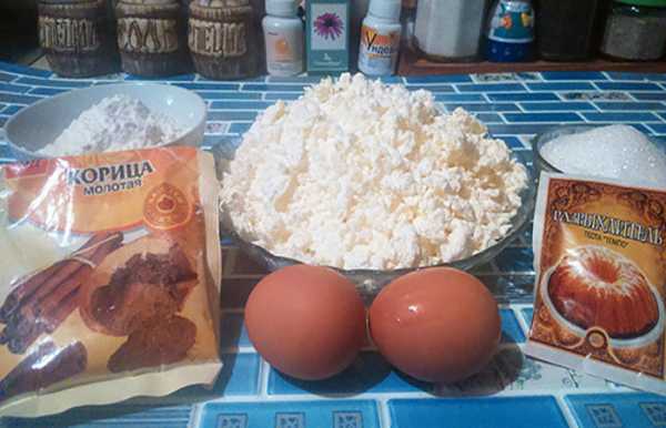 первоночальный состав продуктов для творожных пончиков